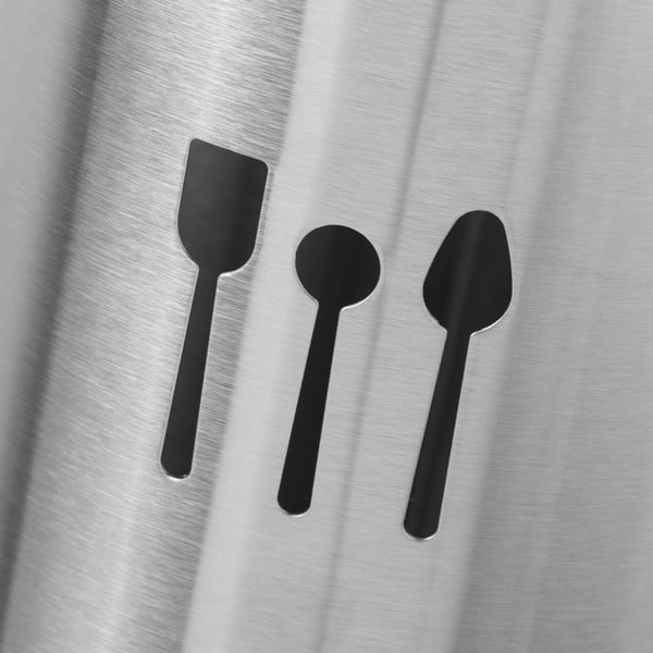 Стелаж за кухненски прибори от неръждаема стомана - Casa Selección-image-2