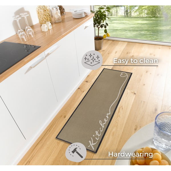 Бежова пътека Zala Living Kitchen, 50 x 150 cm-image-3