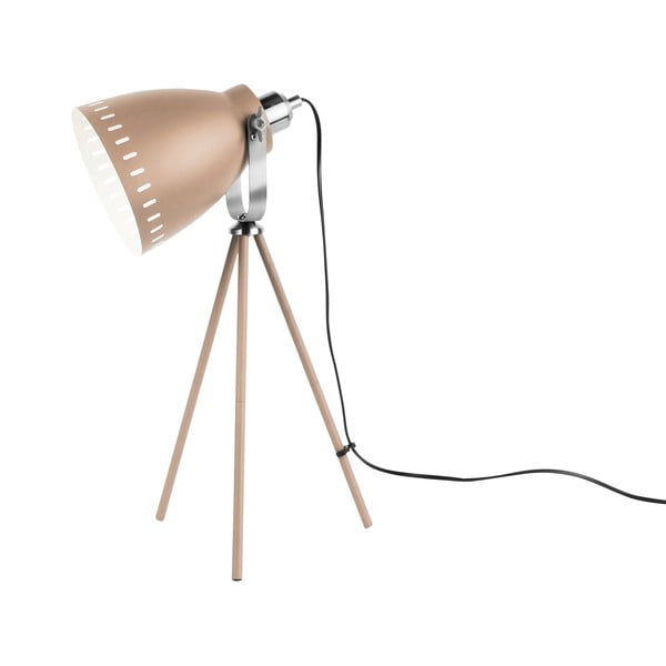Пясъчнокафява настолна лампа със сребърни детайли Mingle - Leitmotiv