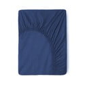 Тъмносин памучен чаршаф с ластик , 180 x 200 cm - Good Morning