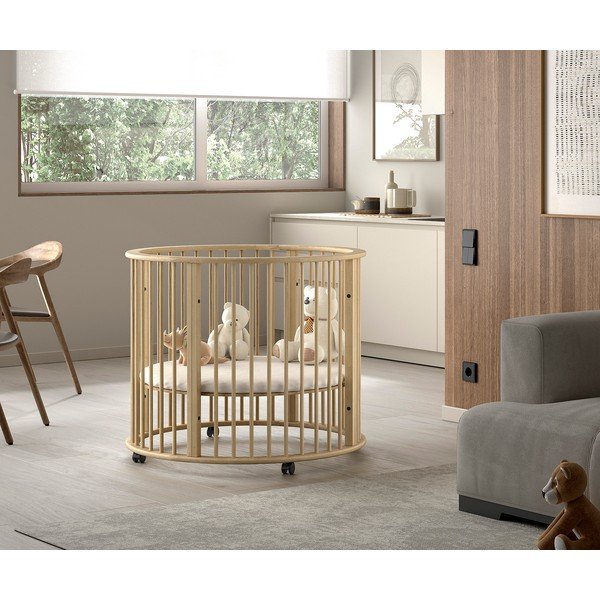 Кошара за игра 90x90 cm от масивен бук в естествен цвят Dino – Vipack-image-1