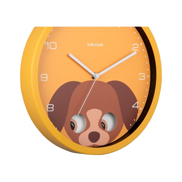 Детски часовник ø 31 cm Peekaboo Dog – Karlsson-image-3