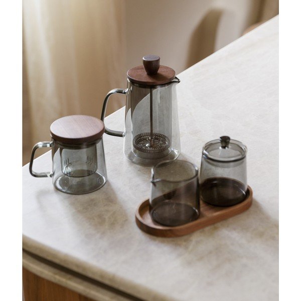 Сива стъклена кана за кафе 350 ml Luma – S|P Collection-image-1