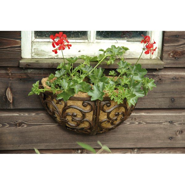 Метална висяща и стенна закачалка за саксия – Esschert Design-image-1