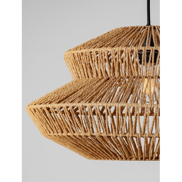 Въжено висящо осветително тяло в естествен цвят ø 50 cm Nua – Nova Luce-image-1