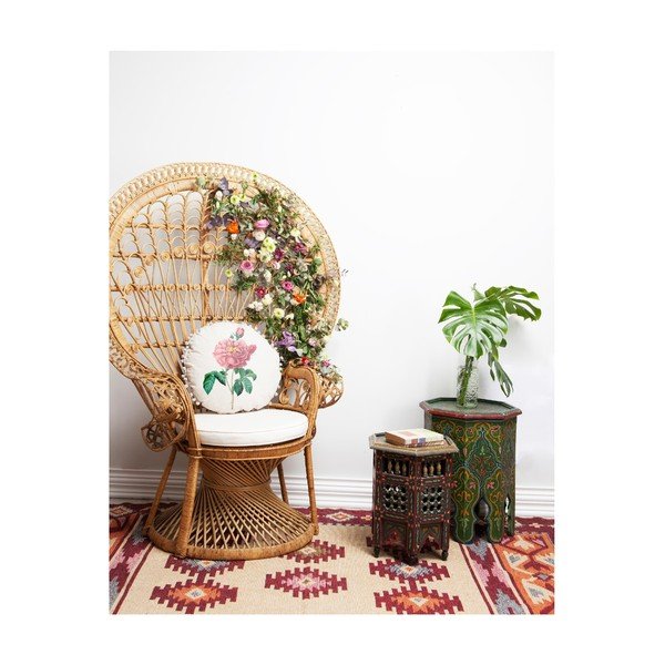 Двустранна възглавница Rose, ⌀ 45 cm - Madre Selva-image-2