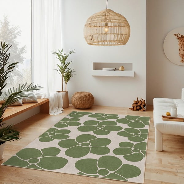 Зелен килим подходящ за пране 120x180 cm Green Meadow – Mila Home-image-2