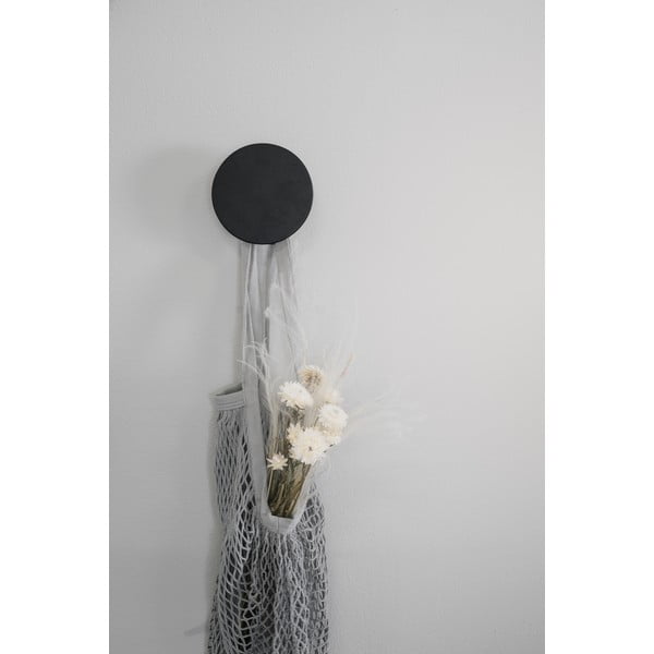 Черна стенна кука от дъбово дърво Milford – Rowico-image-1