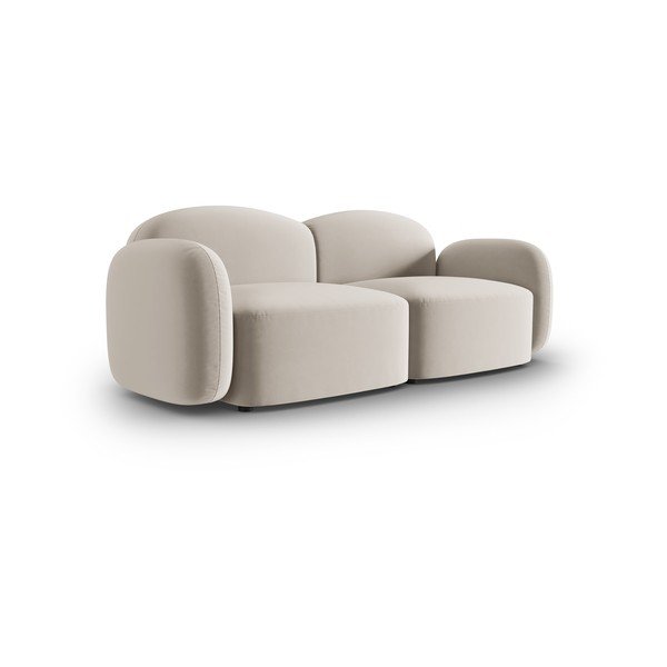 Бежов кадифен диван 194 cm Blair - Micadoni Home-image-2