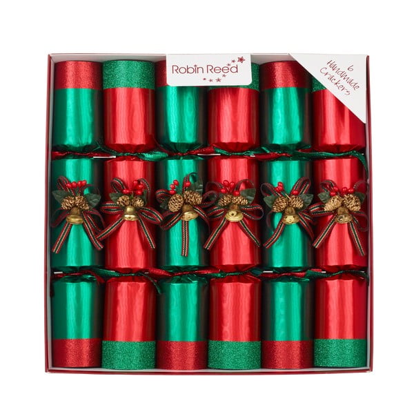 Коледни крекери в комплект от 6 броя Ring O Bells Red - Robin Reed