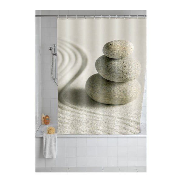 Сива завеса за душ Пясък, 180 x 200 cm Sand and Stone - Wenko-image-1
