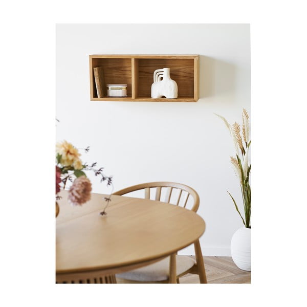 На няколко нива стенен рафт от декор от дъб  в естествен цвят 71 cm Oshawa – House Nordic-image-1