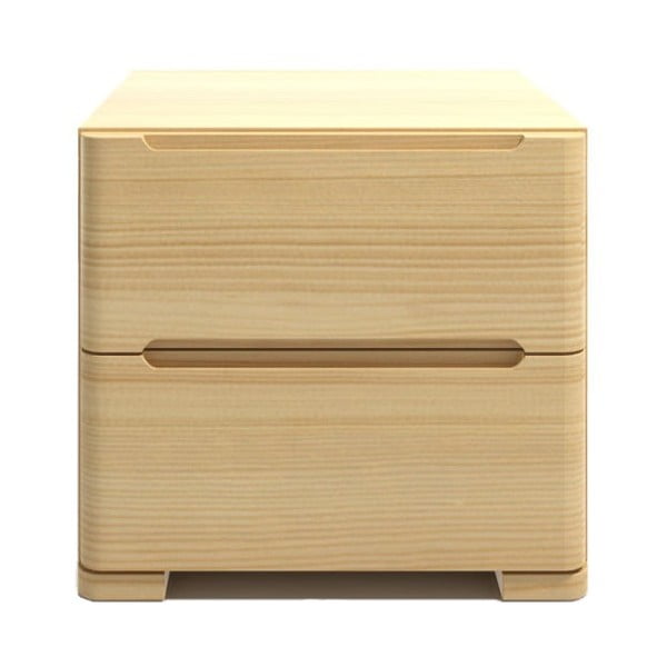 Нощно шкафче от борова дървесина с 2 чекмеджета SKANDICA Sparta - Skandica