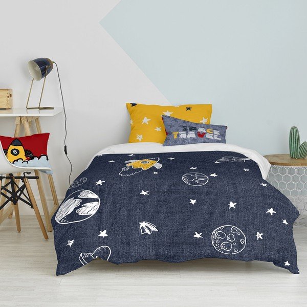 Детско памучно спално бельо за единично легло , 140 x 200 cm Starspace - Mr. Fox-image-3