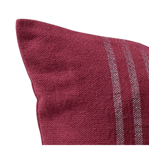 Червена памучна възглавница Сара, 60 x 40 cm - Hübsch-image-2