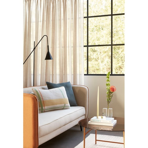 Оранжев и бял диван Shade - Hübsch-image-1