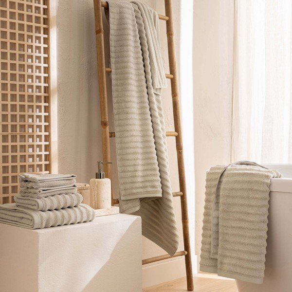 Бежова памучна кърпа от тери 50x90 cm Maya – douceur d'intérieur-image-3