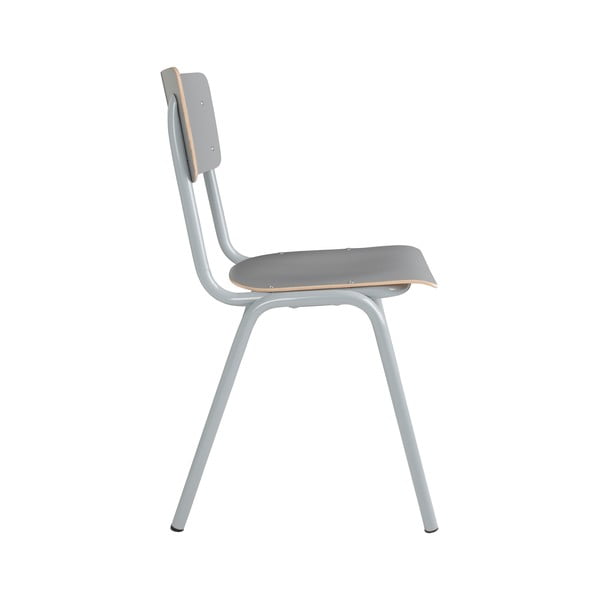 Сиви трапезни столове в комплект от 4 броя Back to school - Zuiver-image-2