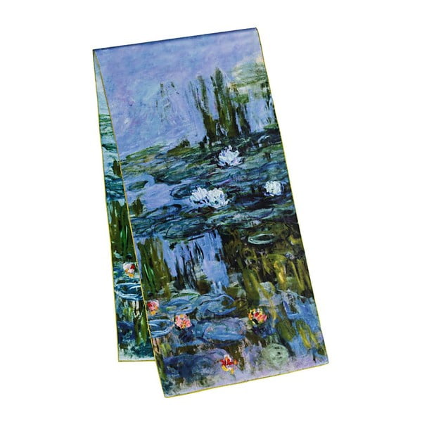 Копринен сатенен шал с водни лилии - Von Lilienfeld