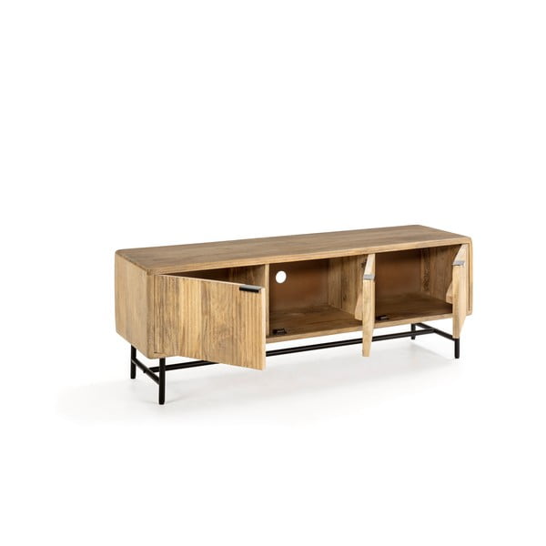 Маса за телевизор от масивно манго в естествен цвят 145x50x40 cm Mundra – MOME-image-4