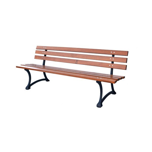 Градинска пейка от масивно дърво в естествен цвят – Rojaplast