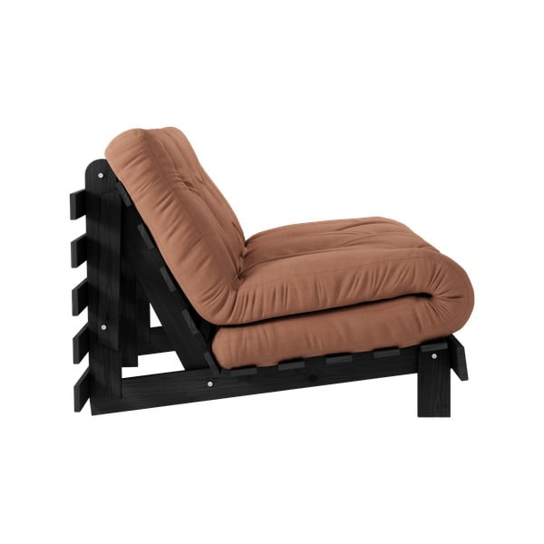 Сгъваем диван в тухлен цвят 140 cm Roots Black Night – Karup Design-image-4