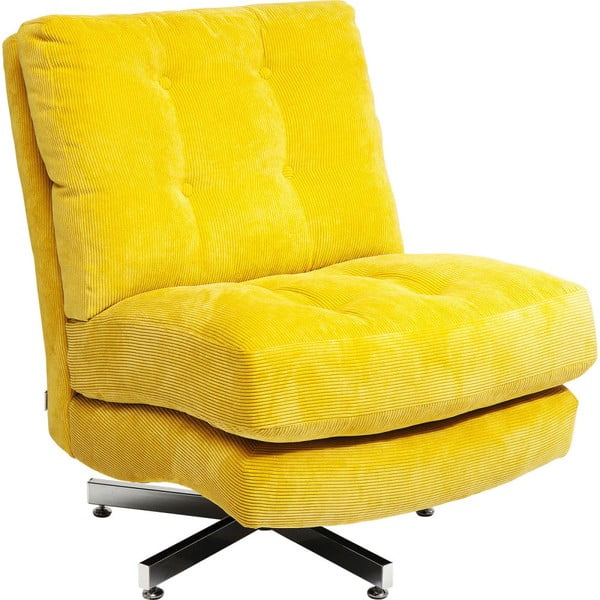 Жълт фотьойл на колела Cinema - Kare Design
