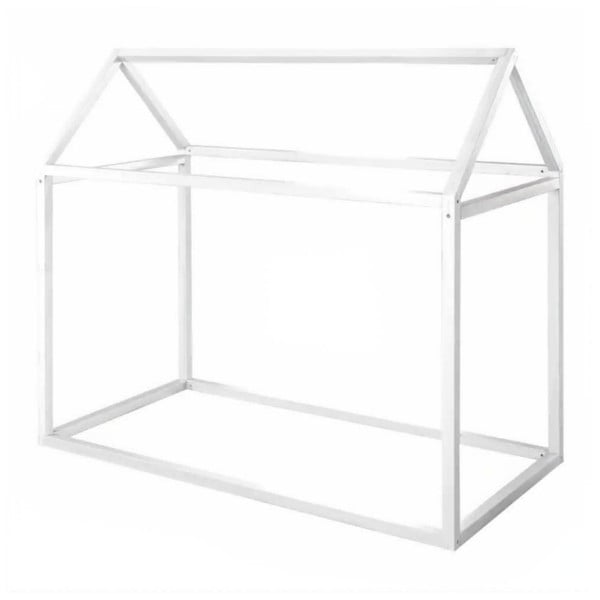 Бяло детско легло тип къща 70x140 cm Montessori – Roba