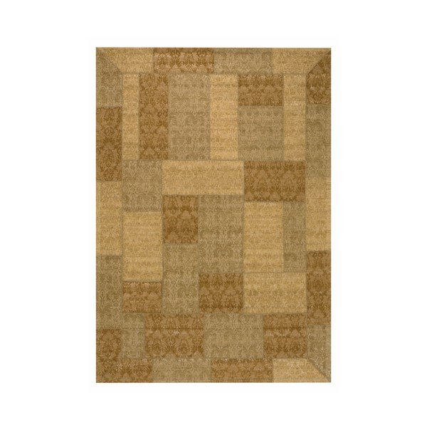 Béžový koberec Wallflor Patchwork, 62 x 124 cm