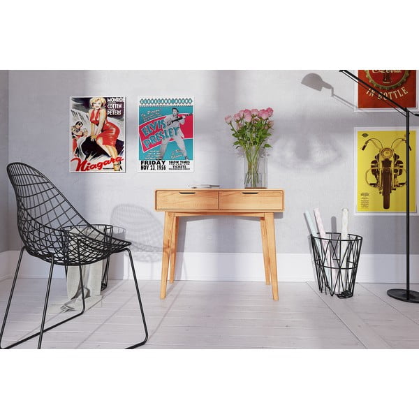 Тоалетка от букова дървесина 90x40 cm Greg - The Beds-image-3