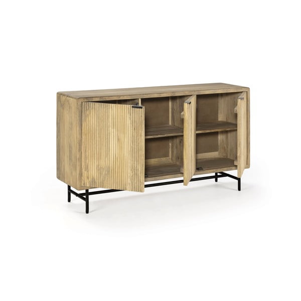 Скрин от масивно манго в естествен цвят 150x85x40 cm Mundra – MOME-image-3