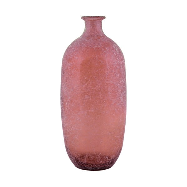 Розова ваза от рециклирано стъкло Napoles, височина 38 cm - Ego Dekor