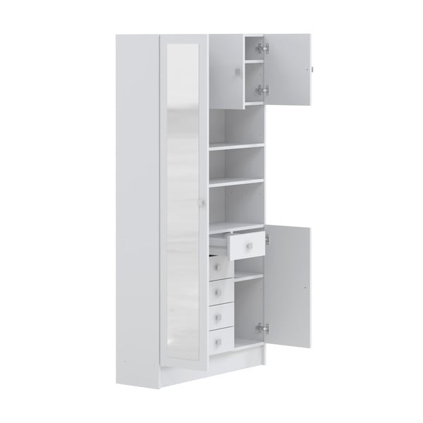 Бял шкаф за баня 90x182 cm Combi - TemaHome-image-3