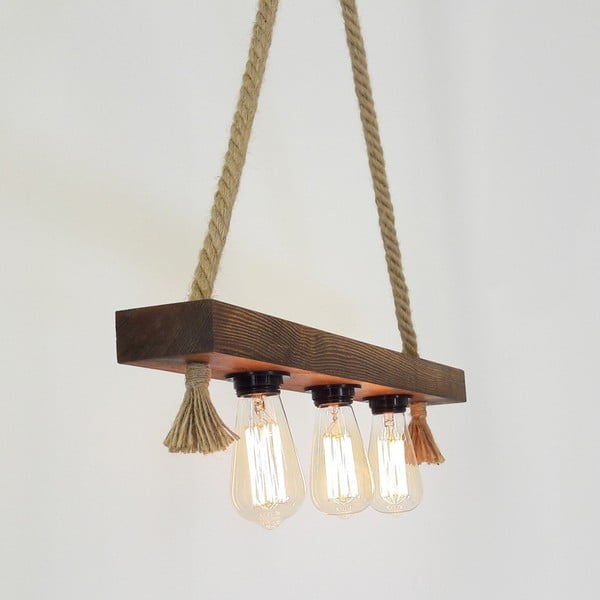 Дървена таванна висяща светлина Kutuk - Opviq lights-image-4