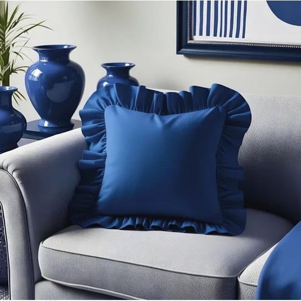 Калъфка за възглавница със смес от памук 40x40 cm Ruffled – Mila Home-image-3