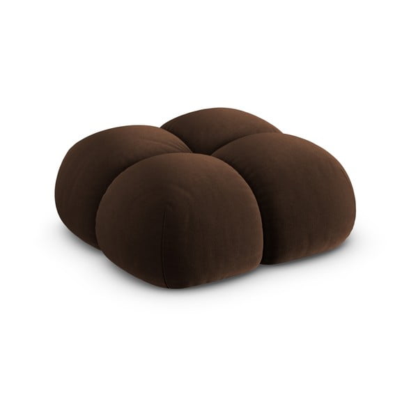 Тъмнокафява кадифена табуретка Loretto – Cosmopolitan Design-image-2