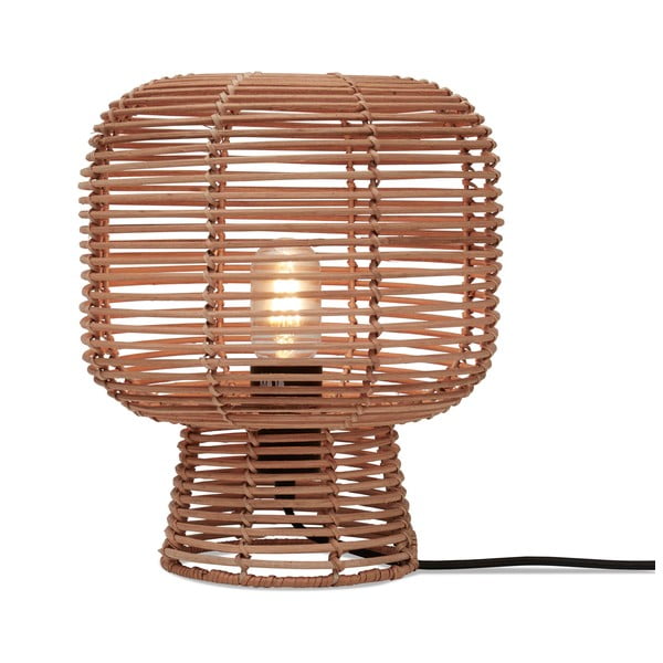 Настолна лампа с абажур от ратан в естествен цвят (височина 30 cm) Tanami - Good&Mojo