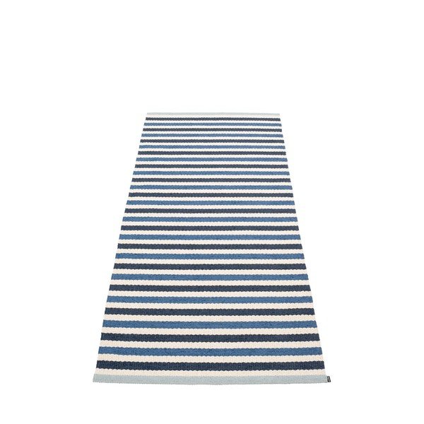Синя и кремава пътека за открито и закрито 85x200 cm Teo Denim – Pappelina