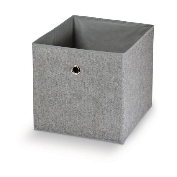 Сива кутия за съхранение Stone, 32 x 32 cm Cube - Domopak