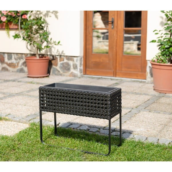 Черна градинска саксия Magnolia - Bonami Essentials-image-1