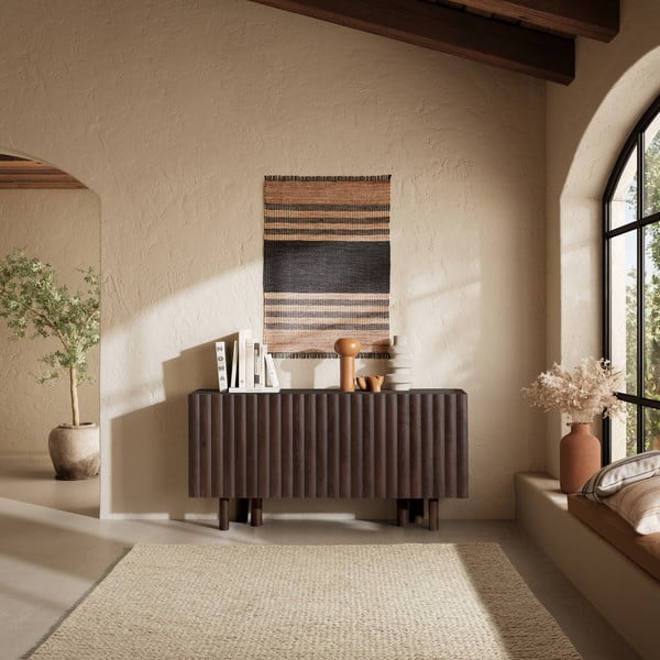 Кафяв скрин от масивно манго 160x80x40 cm Tamira – MOME-image-1