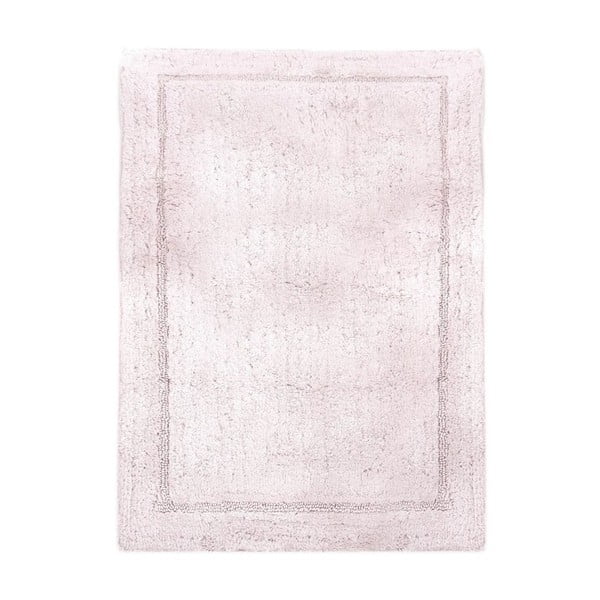 Růžová bavlněná koupelnová předložka Phil, 70 x 110 cm