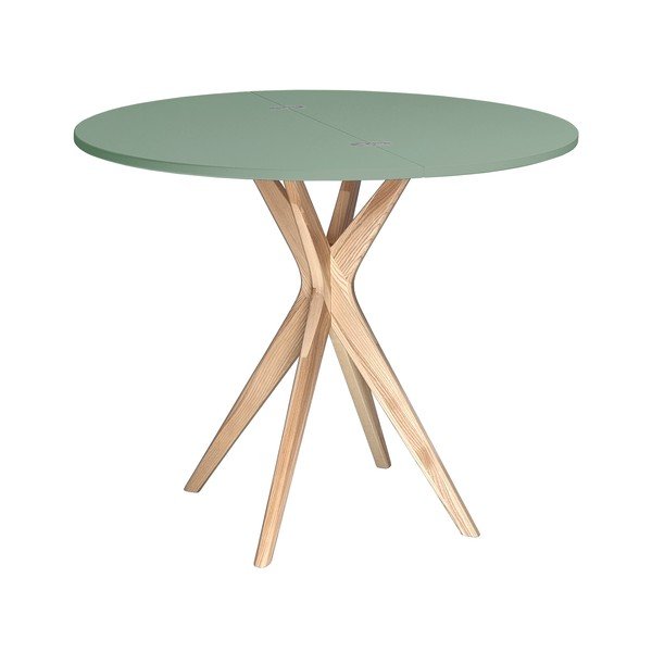 Кръгла сгъваема трапезна маса 45x90 cm Jubi – Ragaba-image-3