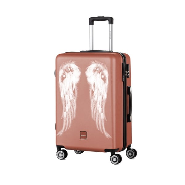 Стар розов куфар Wings, 71 л - Berenice