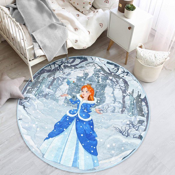 Син детски килим ø 100 cm Comfort - Mila Home-image-3