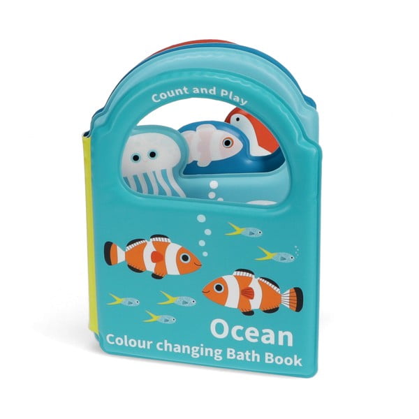 Интерактивна играчка Colour changing bath book Ocean – Rex London