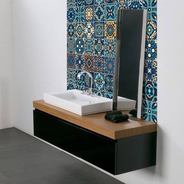 Комплект от 9 декоративни стикера за стена , 15 x 15 cm Dizier - Ambiance-image-2