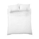 Бяло единично  памучно спално бельо 135x200 cm Embroidery Floral – Bianca