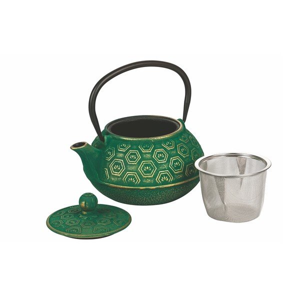 Зелен чугунен чайник , 800 ml Hosaka - Villa d'Este-image-1