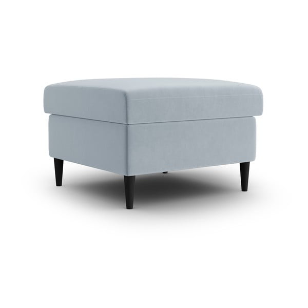 Светлосиня кадифена табуретка Kyoto – Cosmopolitan Design-image-1